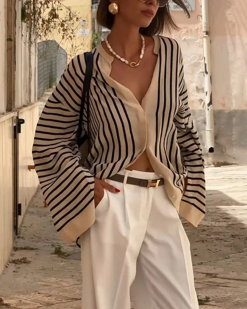 CAMISA A RAYAS ELEGANTE