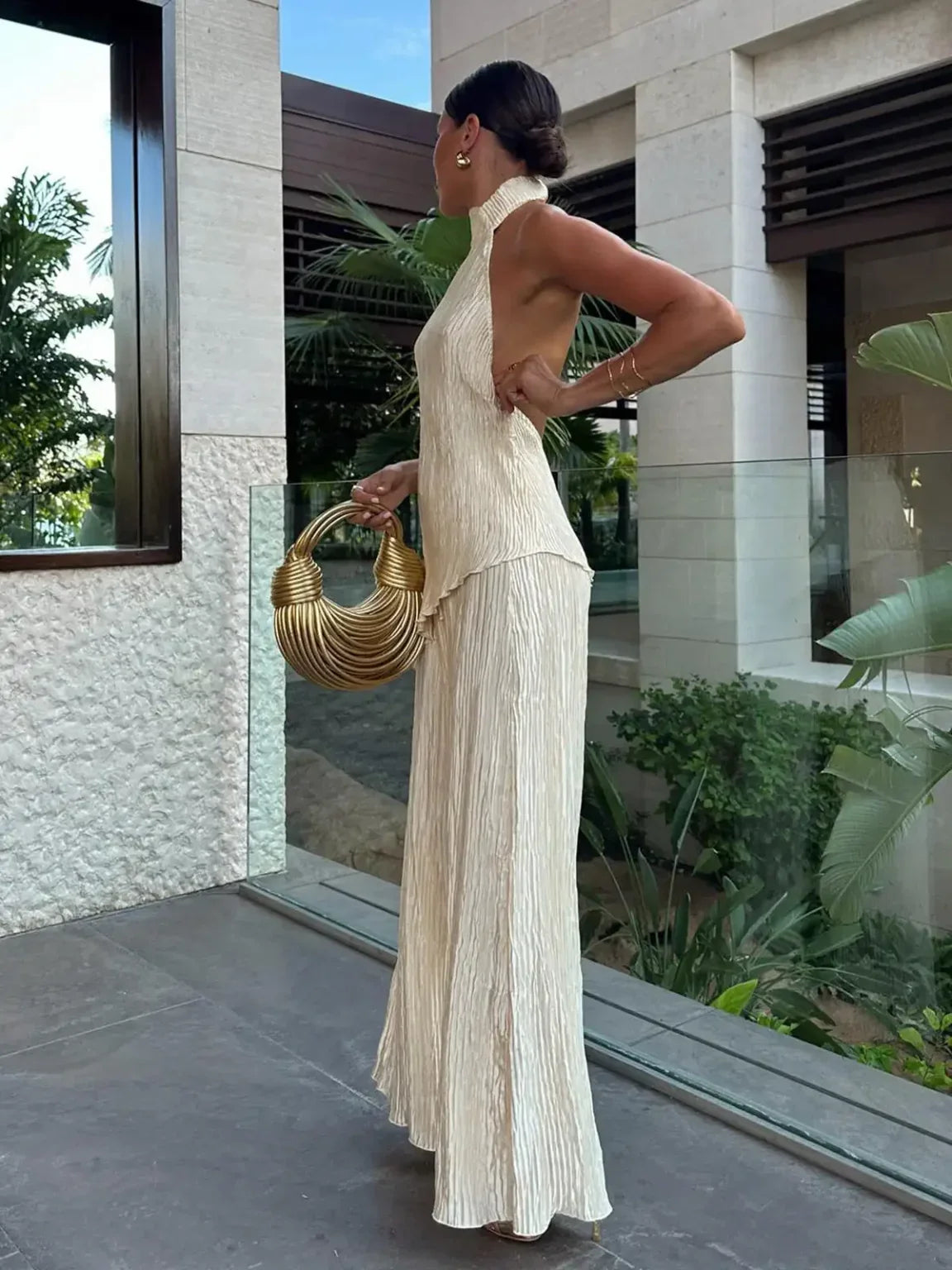 Irina | Conjunto Plisado Elegante