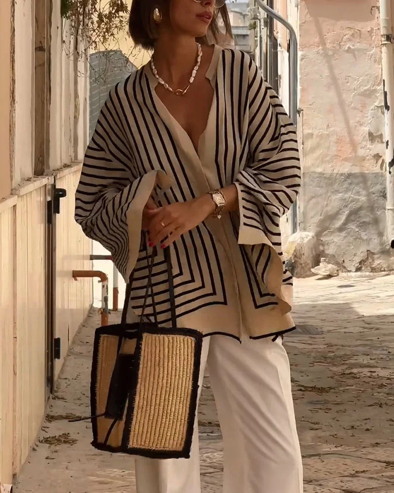 CAMISA A RAYAS ELEGANTE