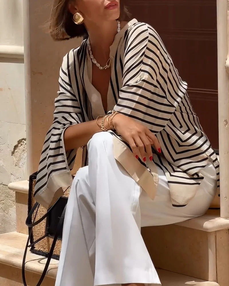 CAMISA A RAYAS ELEGANTE