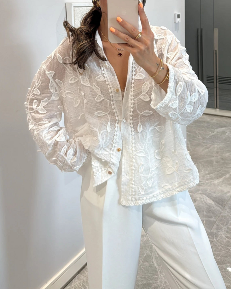 Bárbara™ - Camisa de Flores