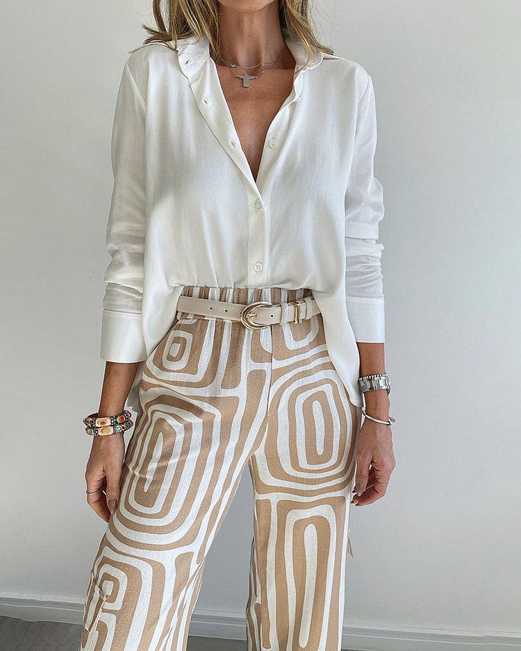 CONJUNTO COMPLETO: PANTALÓN + CAMISA DE REGALO