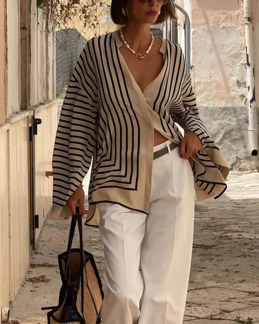 CAMISA A RAYAS ELEGANTE