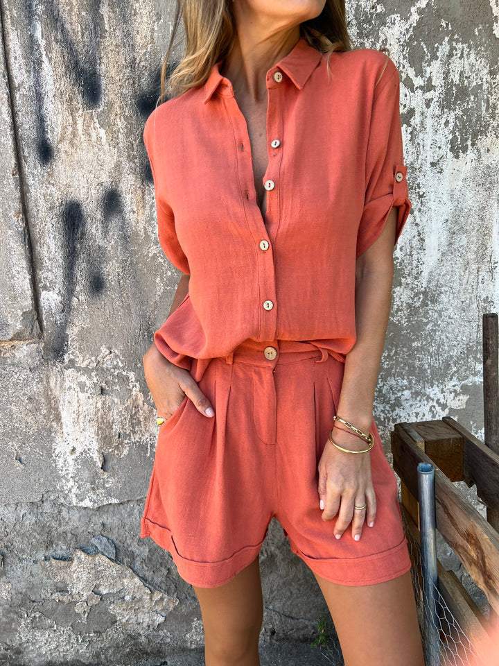 LAURA™- CONJUNTO DE LINO