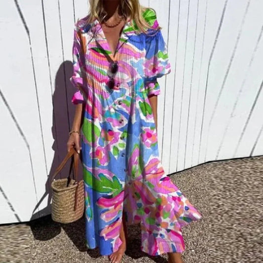 Vestido Bohemio Chic Rosa