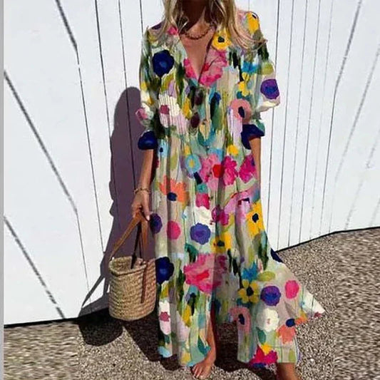 Vestido Bohemio Chic Multicolor 2