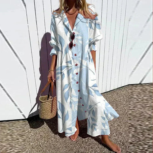 Vestido Bohemio Chic Azul