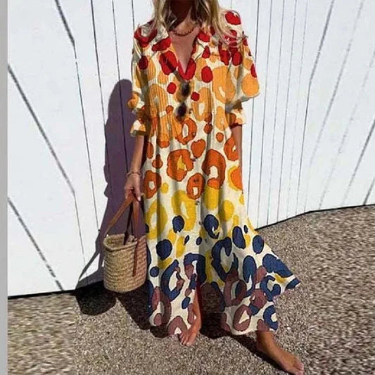 Vestido Bohemio Chic Amarillo