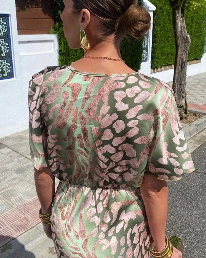 Gloria | Vestido Elegante Estampado