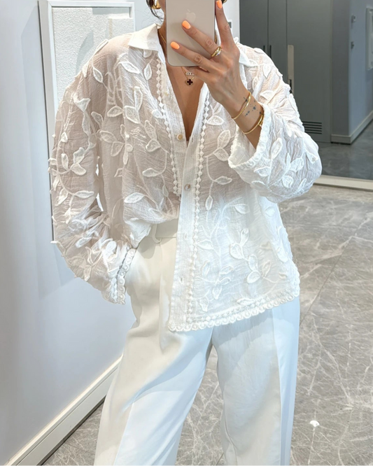 Bárbara™ - Camisa de Flores
