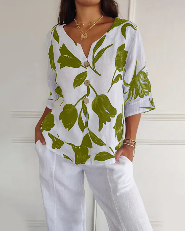 Flora™ - Blusa Estampada