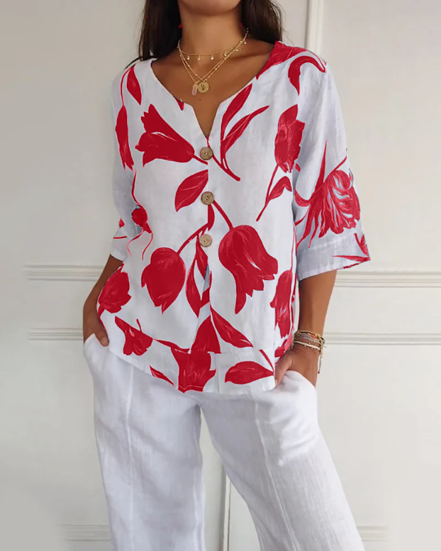 Flora™ - Blusa Estampada