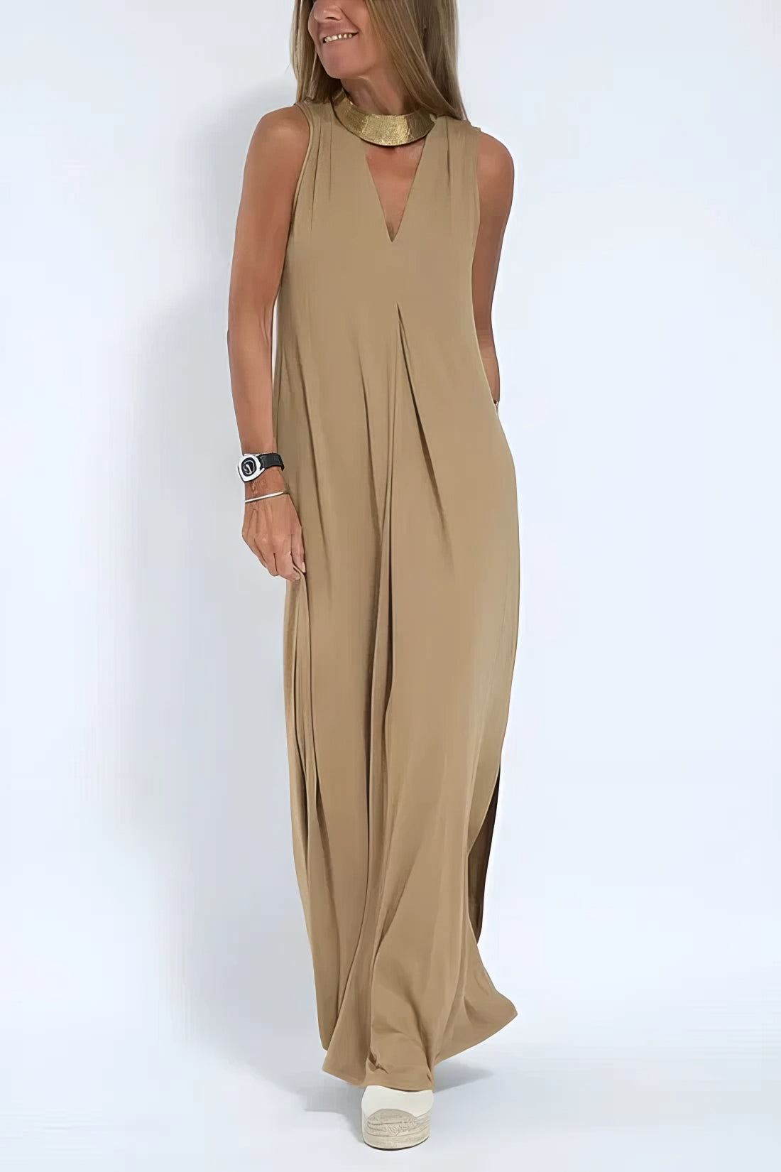 VESTIDO LARGO ELEGANTE + CÁRDIGAN A JUEGO DE REGALO